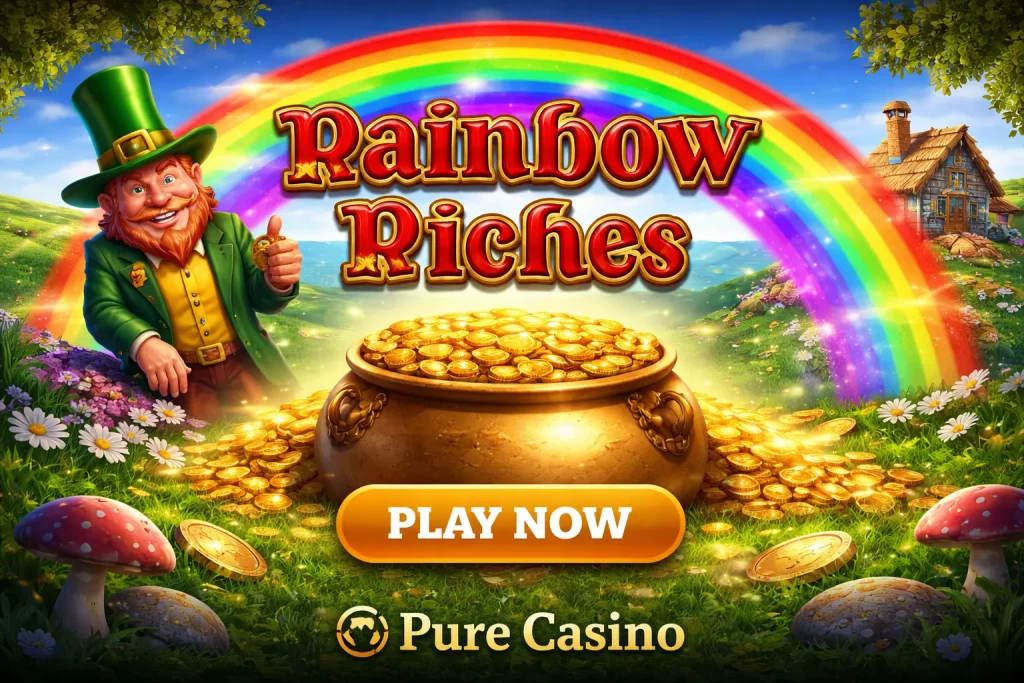 Play Rainbow Riches at Pure Casino. Explore RTP, bonus features, and smooth slot gameplay for Australian players online.